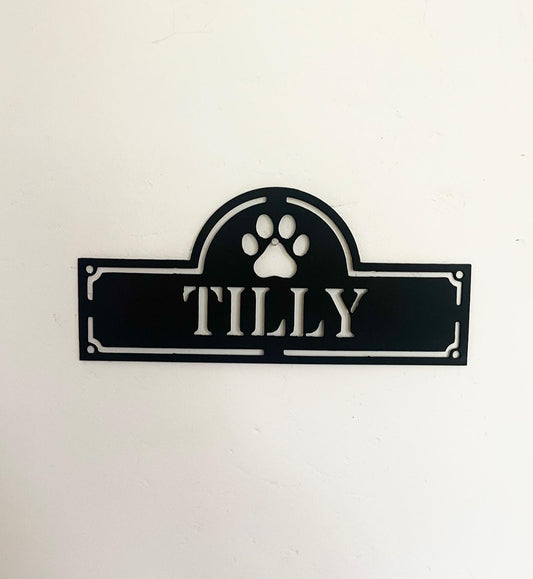 Dog Name Plaque