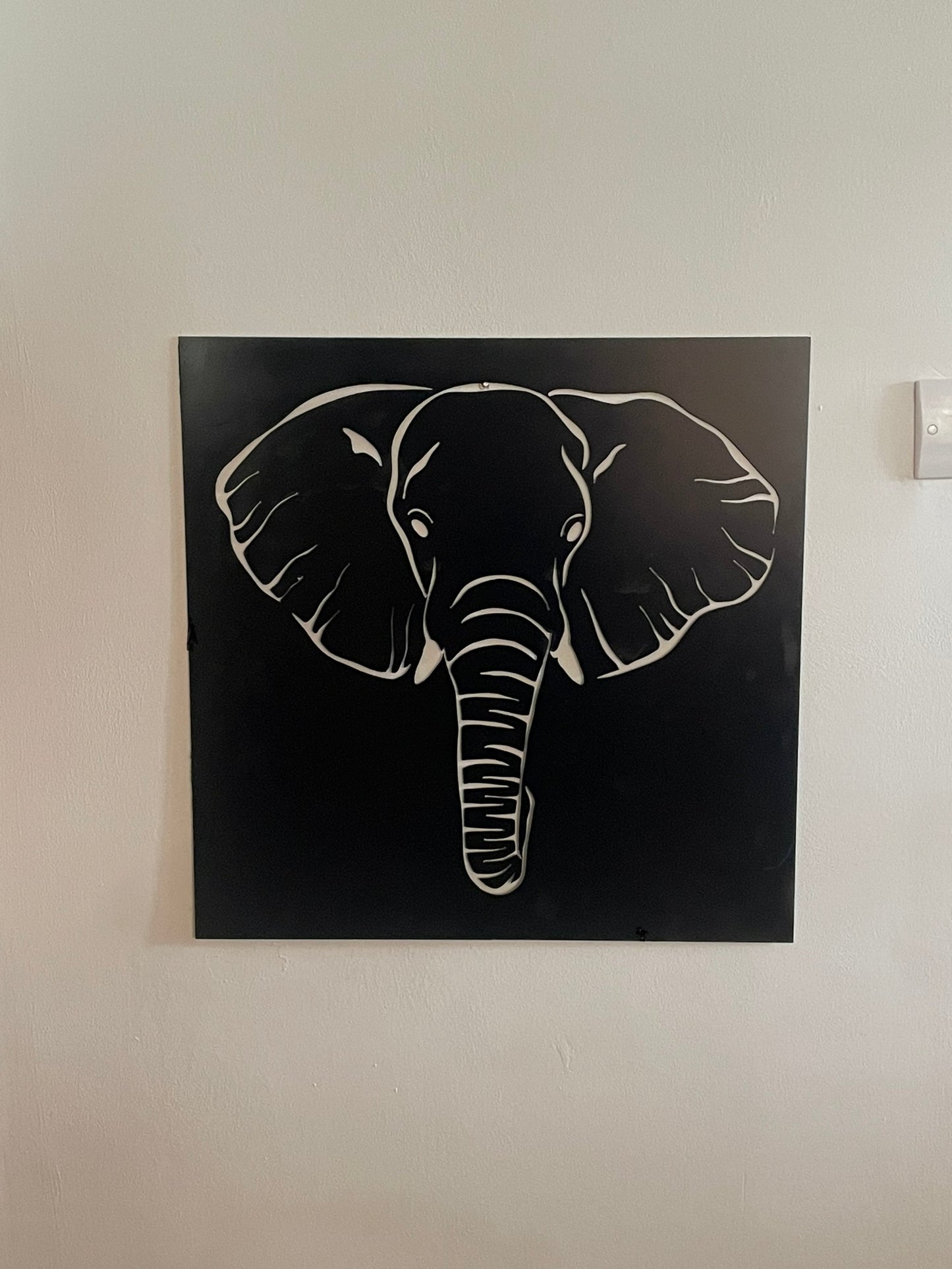 Plasma Cut Elephant Wall Art