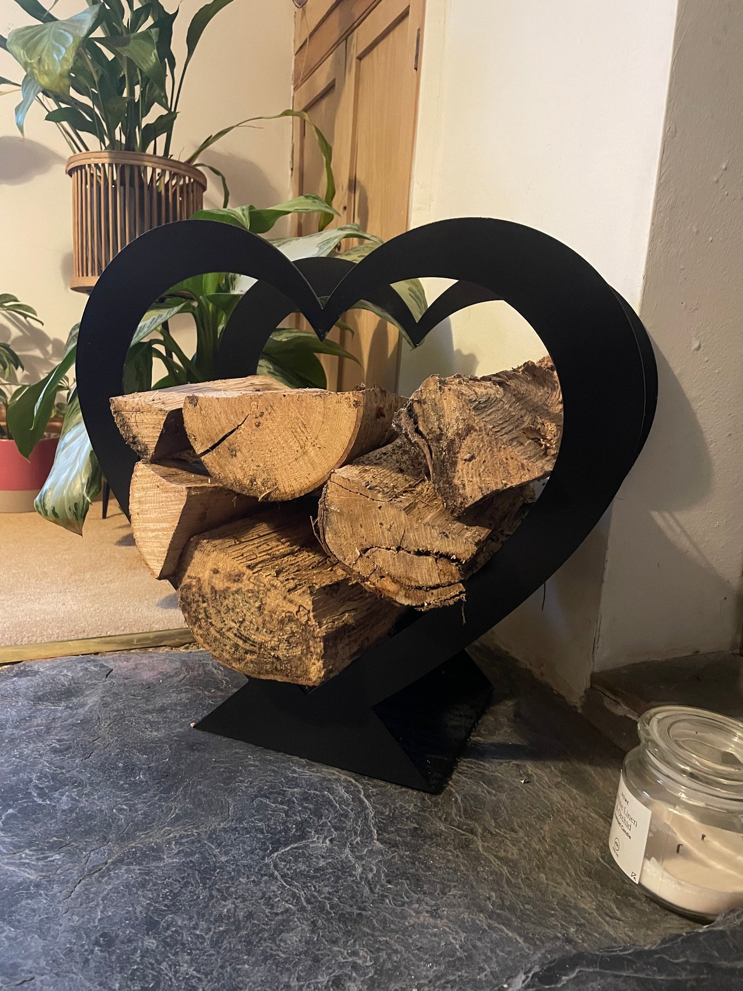 Heart Shape Log Holder