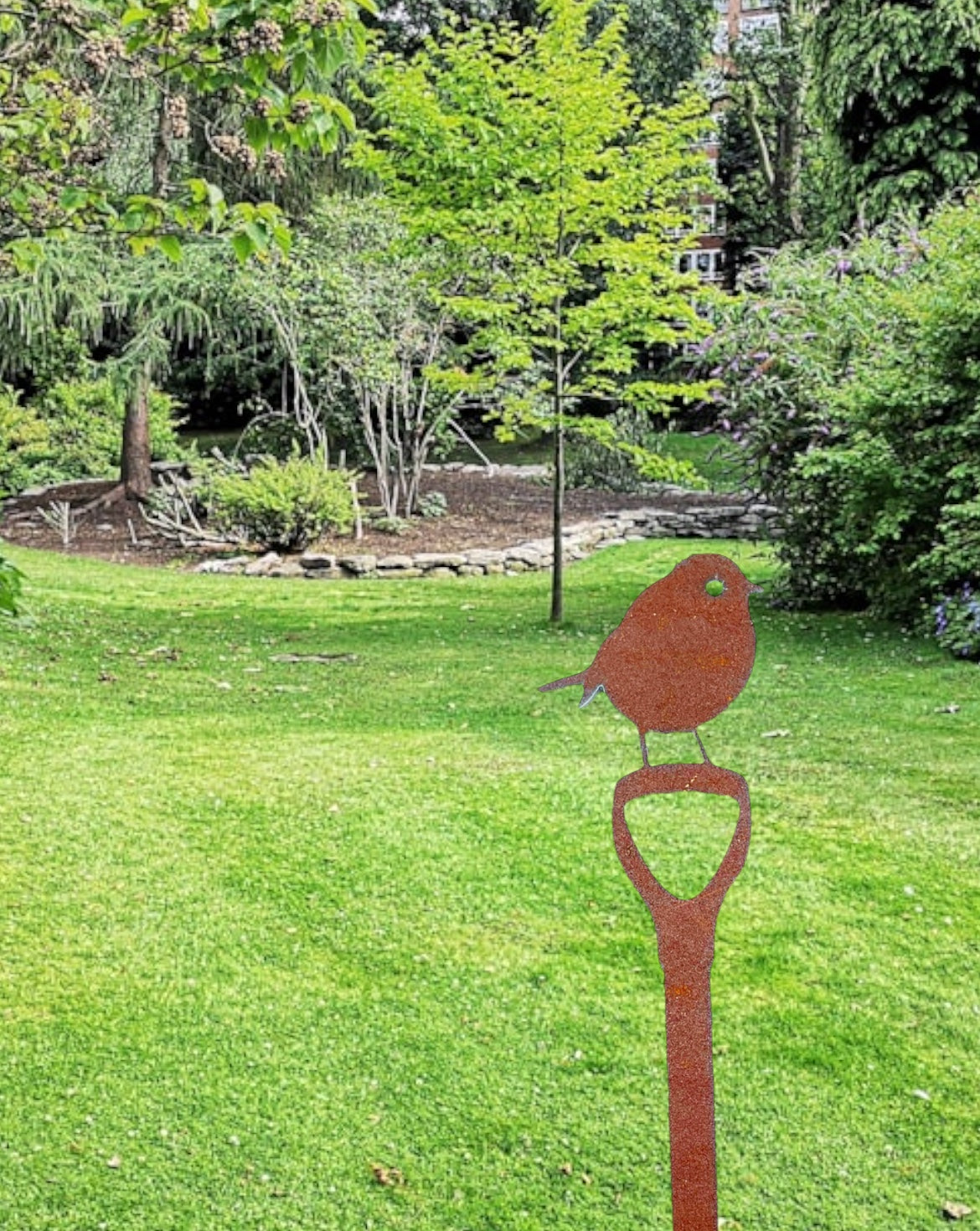 Corten Steel Robin / Bird Garden Decoration